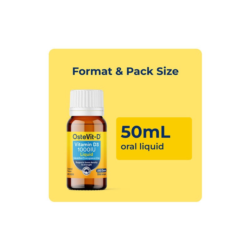 OsteVit-D Vitamin D3 Liquid 50mL