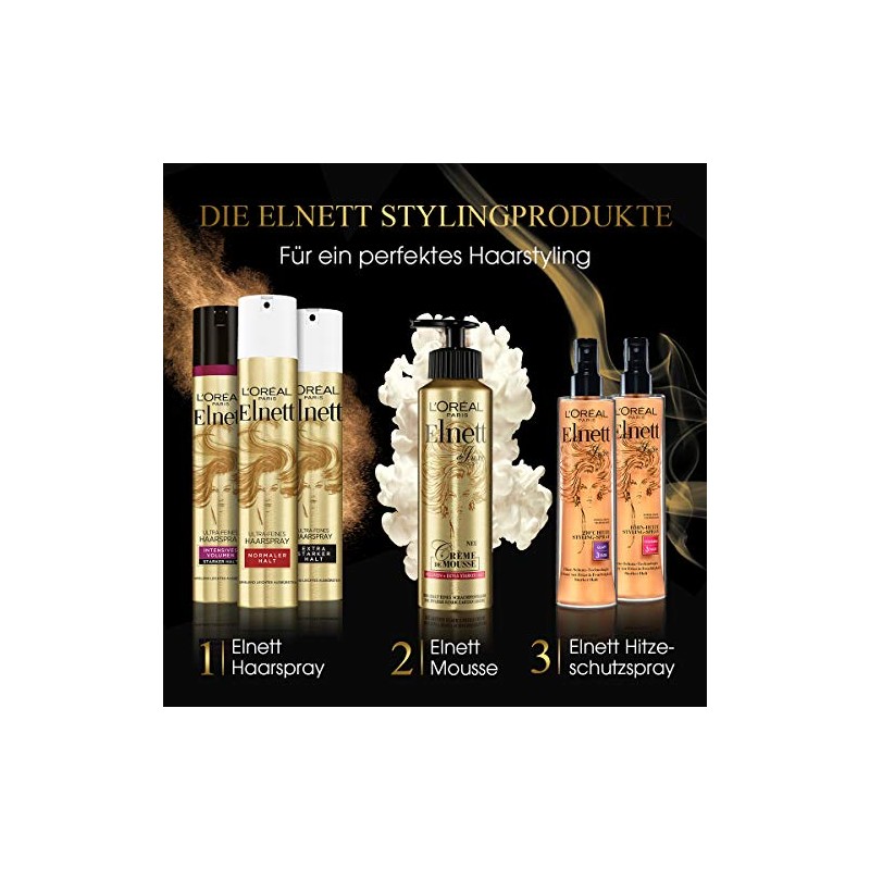 L'Oréal Paris Elnett Schaumfestiger für Volumen und extra starken Halt,