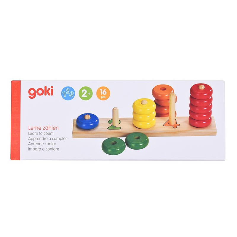 Goki 58941 Sorting Game Learn to Count with Rings