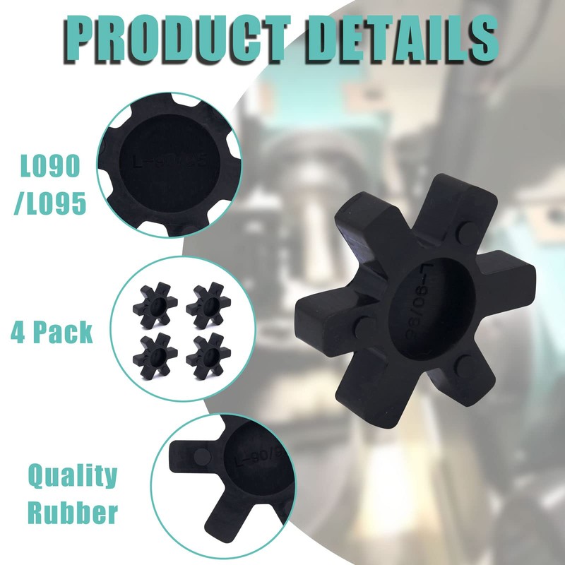 Flexible L095 NBR Rubber Spider Insert Solid Spider Center Inserts