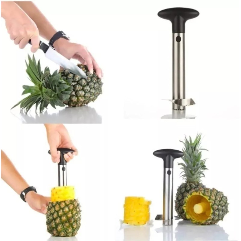 Total Supplier Descorazonador De Piña En Rebanadas Acero Inoxidable
