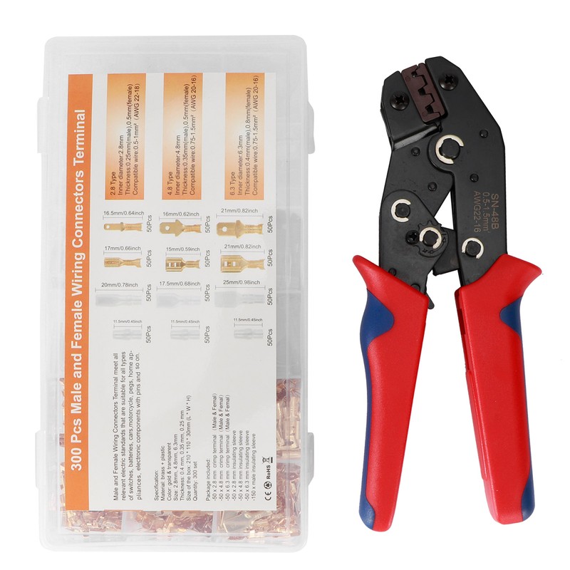 Cold Pressed Terminal Crimping Pliers Insulated Wire Crimper Tools Cable