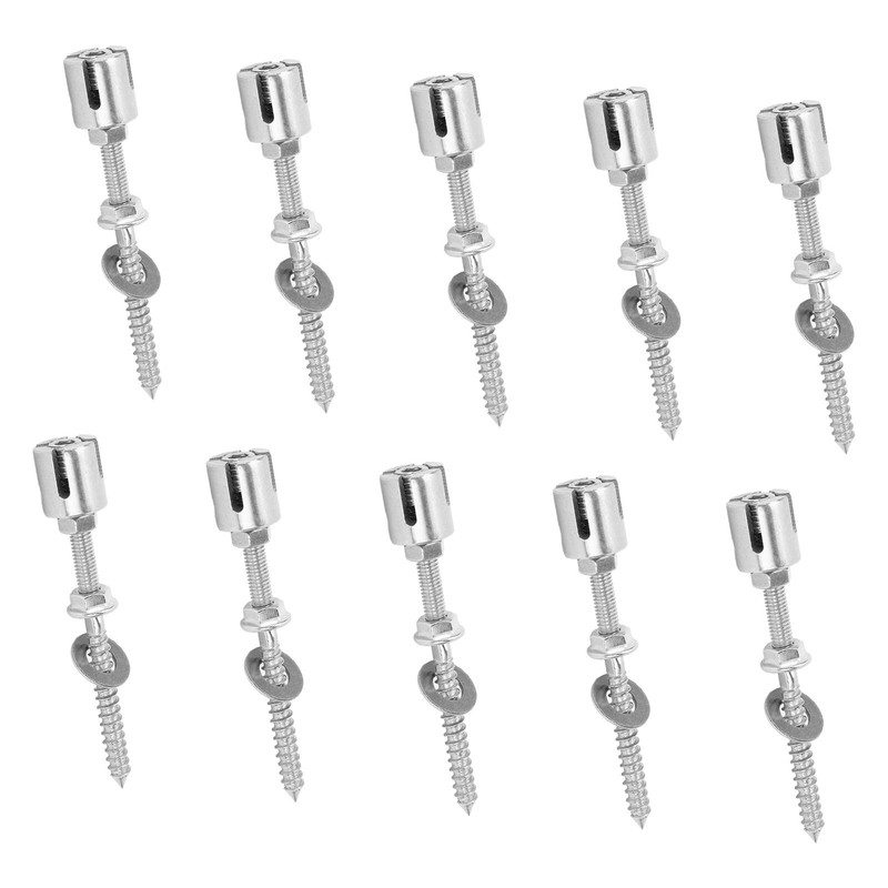 10Pcs Cross Cable Clamps 316 Stainless Steel Corrosion Resistant Cross