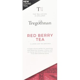 Tregothnan Red Berry Tea Caddy - Box of 14 Individual Loose Tea Servings, 35 g