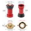 QWORK 1-1/2" NST/NH Fire Hose Nozzle & Brass Fire Hydrant