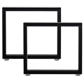 Metal Coffee Table Leg Desk Legs Set of 2 16” Height 18” Wide Industrial Table Legs,Metal Table Legs,Metal Bench Legs,Console Table Legs