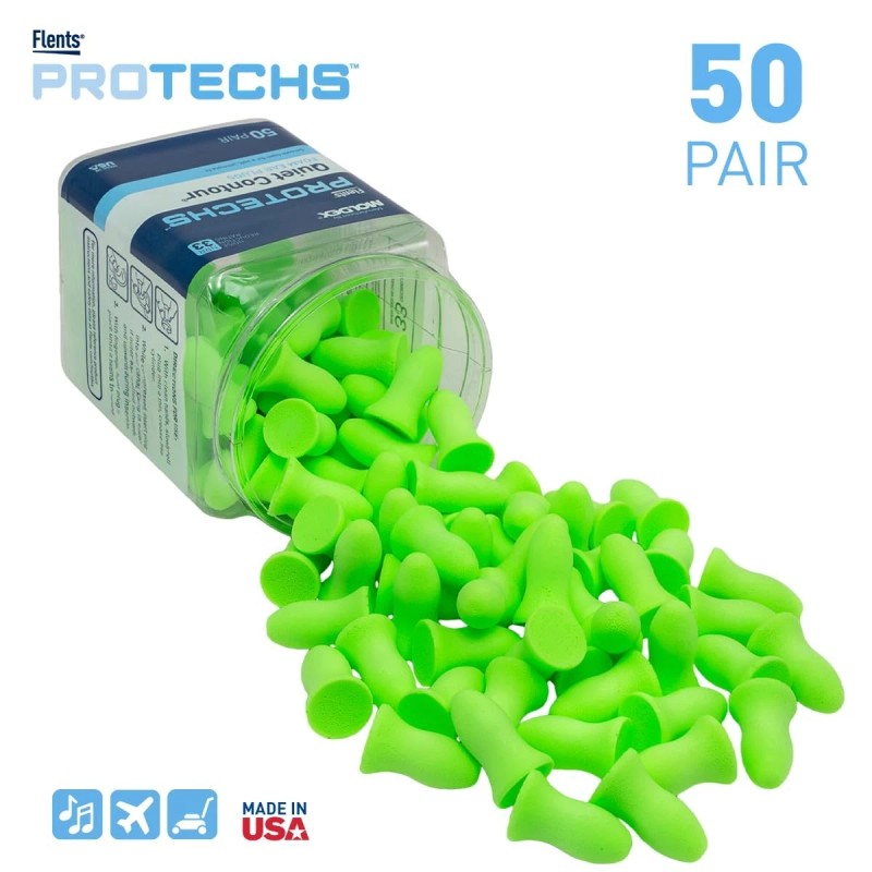 Flents Ear Plugs, 50 Pair, Ear Plugs for Sleeping, Snoring,