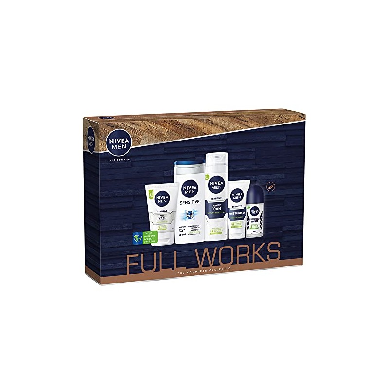 Nivea Men Full Works Gift Set, 5 Pieces