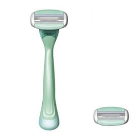 Shy Creamy Body Razor (1 blade + 1 blade) | Dorco | Self-haircutting skin care device shaving beard grooming clipper / 샤이 크리미 바디면도기(기1+날1) | 도루코 | 셀프이발 피부관리기 쉐이빙 수염정리 이발기