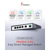 XikeStor 5 Port 2.5G Web Managed Ethernet Switch with 10G