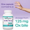 Nutricology, Ox Bile, 125mg, 180 Capsules, Gluten Free, SOYA Free,