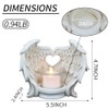 Norrclp Angel Wings Tealight Candle Holders, Prayer Candle Holder Memorial