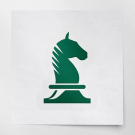 ANGDEST CLUB Decal Stickers of Horse Chess (Green) Premium Waterproof Vinyl Decal Stickers for Laptop Phone Accessory Helmet Car Window Mug Tuber Cup Door Wall Decoration ANDSKUS086355GR070722