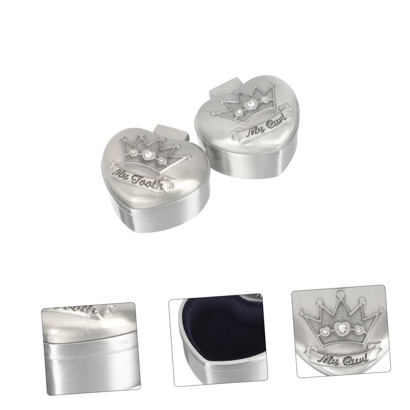 CIMAXIC 2pcs Box Hair Box Lost Tooth Holder My First