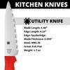 Spyderco Lightweight Kitchen Utility Knife with 4.5" MBS-26 Stainless Steel