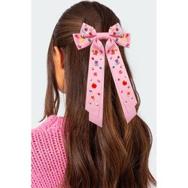Teacher Hair Bows for Women Back To School Pencil Hair Bow Clips Rhinestone Jeweled Large Hair Bows Teacher Accessories Back To School Outfits Teacher Appreciation Gifts (Pattern E)