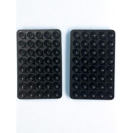 [2 Pack] Suction Cup Phone Grip – Stick Your Phone Anywhere! | Hands-Free for Videos, Selfies & More – 5 Color Options (Black)