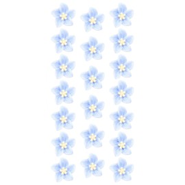 Spenlly 20Pcs Mini Flower Hair Clips for Women Girls, Cute Floral Hair Pins Bridal Wedding Hair Barrettes Beach Party Hair Accessories (Blue)