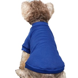 JOUHOI Puppy Sweater for Small Dogs Clothes Warm Winter Cat Clothe Pet Sweatshirt Knitwear Doggie Kitten Clothing, Blue, X-Small