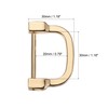 sourcing map U Shape Horseshoe D-Rings Screw Buckle for DIY