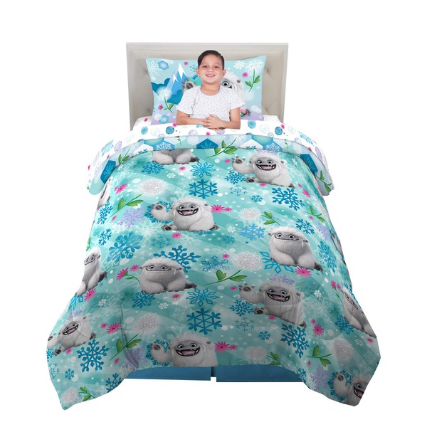 Franco Abominable Kids Bedding Comforter and Sheet Set, 4 Piece Twin Size