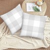 Mondiafy Pack of 2 Cozy Plush light Gray Throw Pillow