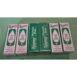 Regency  6X - Vintage  25W Torpedo Frosted Candelabra Base Light Bulb 25B10/F