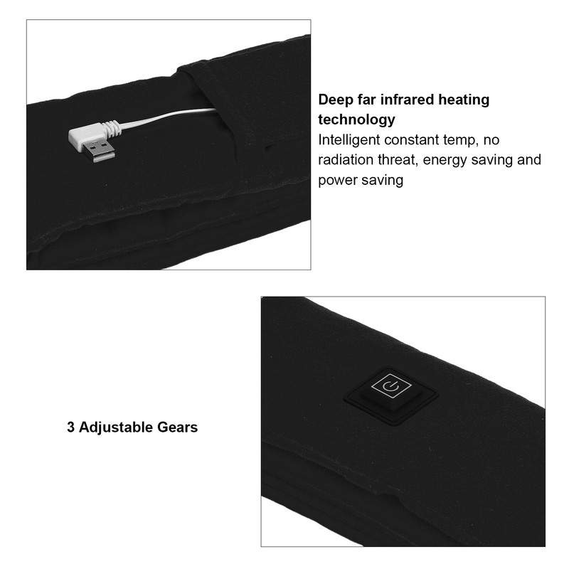 Heating Scarf Washable Skin Friendly Electric Heated Scarf with 3