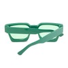 YUELUQU Retro Rectangular Sunglasses Large Square Chunky for Men Women