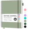 RETTACY A4 Notebook Bullet Dot Journal, Grid Dotted Notebook 110Pages