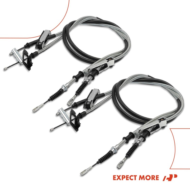 A-Premium Rear Driver and Passenger Side Parking Brake Cable Assembly