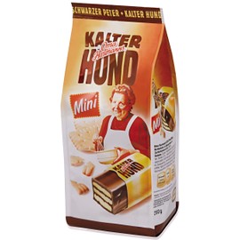 Oma Hartmanns Kalter Hund Mini - Cold Dog Mini 250g - Individually wrapped mini Biscuit Bars with cocoa cream / Germany