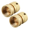 sourcing map 3/4" G Female Brass Quick Connectors Adapters Garden