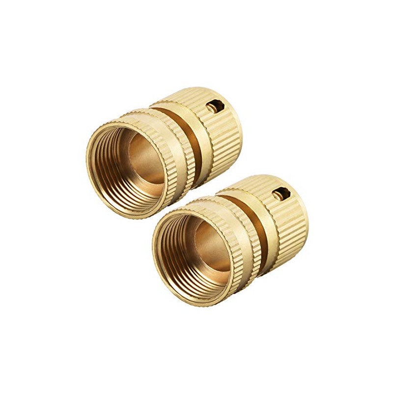 sourcing map 3/4" G Female Brass Quick Connectors Adapters Garden