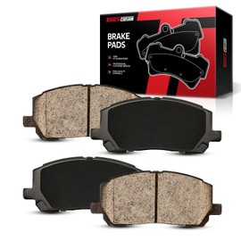Torchbeam Front Disc Ceramic Brake Pads Kit Fits2001-2005 Toyota Highlander, 2006-2007 Toyota Highlander 3.3L, 2006-2007 Toyota Highlander 2.4L, 4pcs Automotive Replacement Brake Pads,D884
