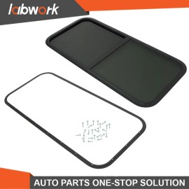 Labwork 48"Width X 22"Height Horizontal Slider RV Window Cargo Trailer W/ Screen