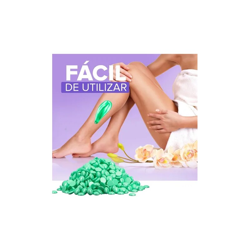 Cuidado Facial Y Corporal Cera Española Perlas Depiladoras F