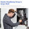 Elastic Headlamp Strap Replacement Headband, fit for Most Headlamps Black