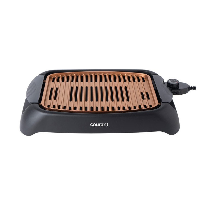 Courant smokeless indoor Electric grill, Copper Non-stick Coating Extra Large