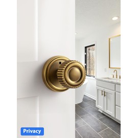 MRML Antqiue Brass Privacy Door knobs, Interior Retro Vintage Doorknobs
