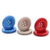 Multicolor Resin Buttons - Round 4 Holes, Various Sizes (Red,