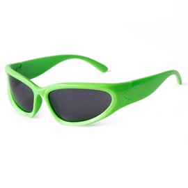 SORVINO Wrap Around Sunglasses for Men Women Oval Sunglasses Sport Shades Sliver Eyeglasses y2k