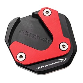 LLIDFONK For Honda CB1000 CB750 Hornet CB 1000 Hornet SP CB 750 Hornet Aluminium Motorcycle Accessories Stand Foot Side Stand Enlarged Pad Support Pad (Red)