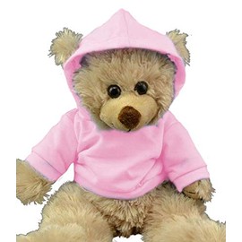 Pink Hoodie T-shirt - 16" / 40cm - Teddy Bear Clothes - fits Build a Bear