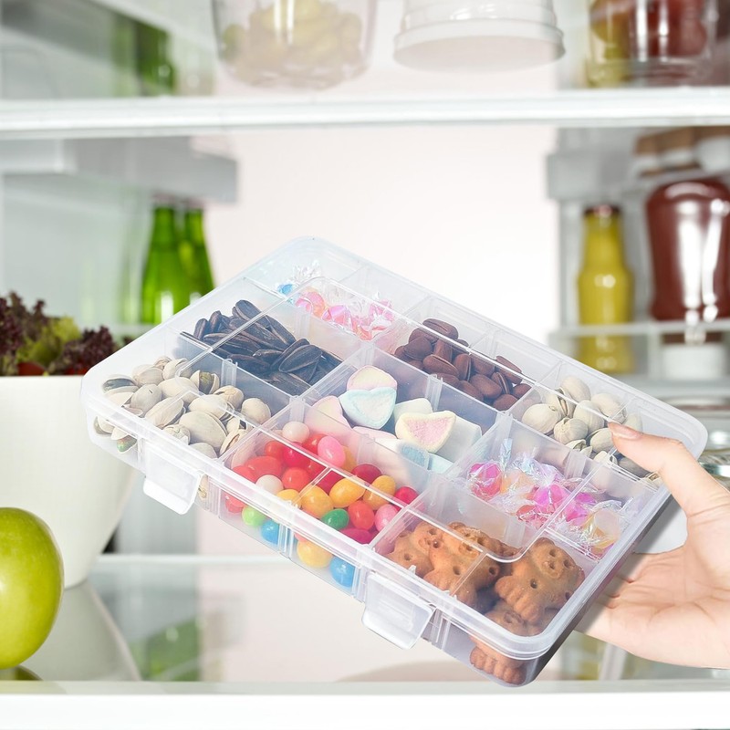 YWKJDDM Snack Box with Compartments, 2 Pcs Snack Box, Snackle