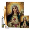 Feast of The Immaculate Heart of Mary Flag Kit Stand