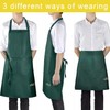 Viedouce 2-Pack of Waterproof Cooking Aprons with Pockets, Adjustable Kitchen