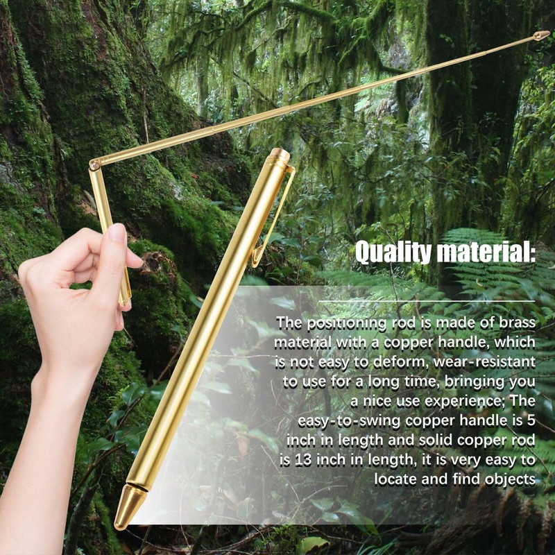 Kopinma 2PCS Dowsing Rods, Retractable Divining Rods, Portable Pen Shape