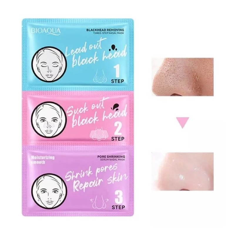 Bioaqua Set De 5 Mascarillas Bioaqua Tiras Puntos Negros 3