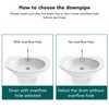 Pop Up Drain Stopper Press Bounce Deodorization Bathroom Sink Drain